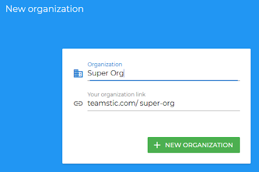 Teamstic introduction - new organization
